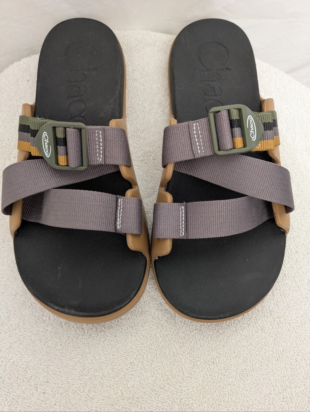 Chaco Women's 10 Brown Adjustable Strap Outdoor Slide Sandals